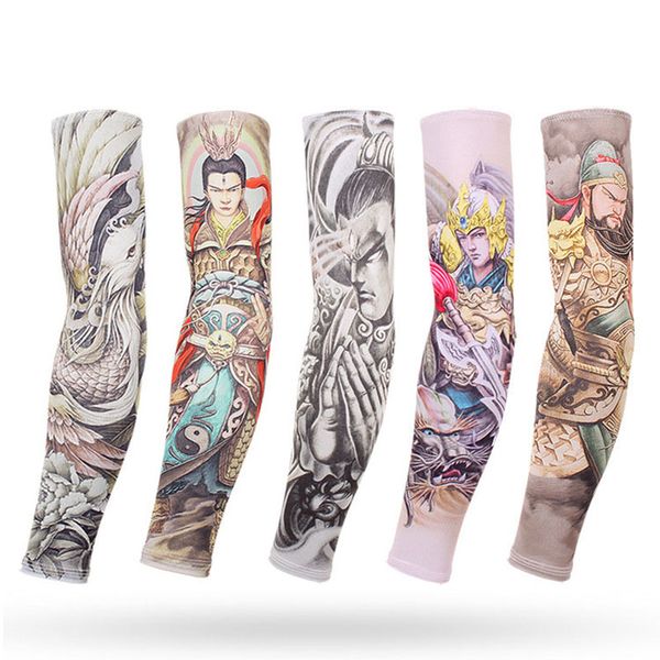 

2020 one pair sun uv protective arm sleeves for men women cycling fishing sleeves cooling sport cuff summer arm cover warmers, Black;gray