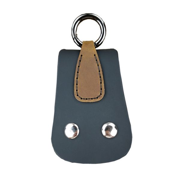 

car key bag universal crazy leather creative key chain can hang waist leather manual key set to prevent lost keys, Silver