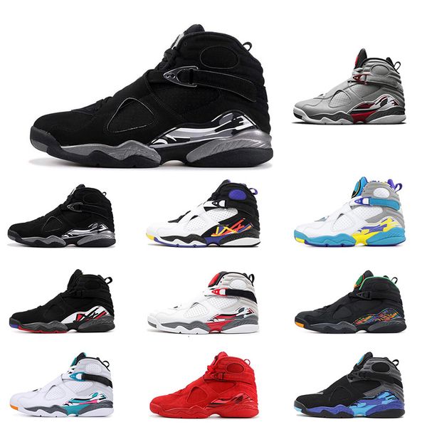 

whosale 8s basketball shoes 2019 sports aqua black valentines day reflective 3m bugs bunny 8 mens trainers running shoes