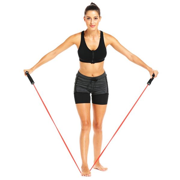 

yoga pull rope resistance bands fitness gym elastic bands rubber chest expander workout exercise training band 20lb-60lb
