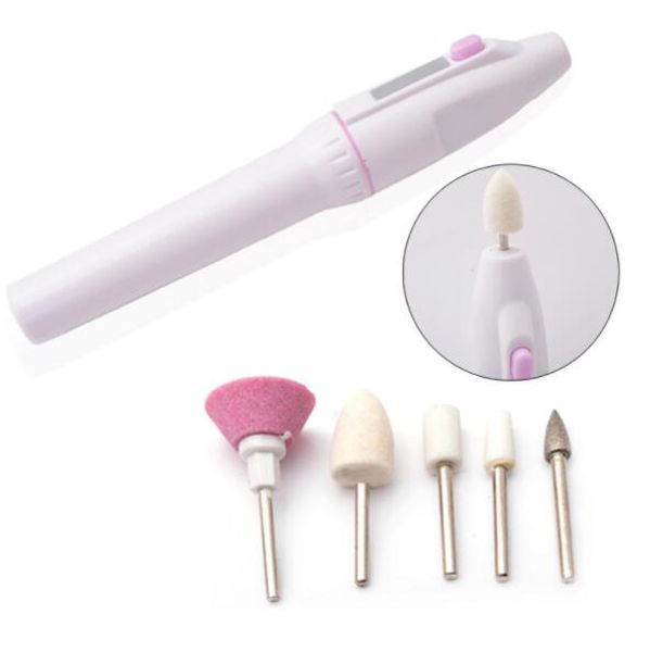 

HugMee Инструменты ногтей Nail Electric Grinder Mini Nail Pen Test заточной станок Распределение 5 шли