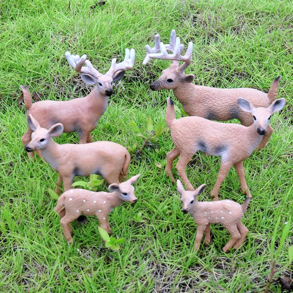 Decorações de Natal Toy Modelo Elk, Macho Male Mula Deer, Deer White Tailed, 8 Styles, Ornament, Party Xmas Kid Birthday Gifts, Colecionando