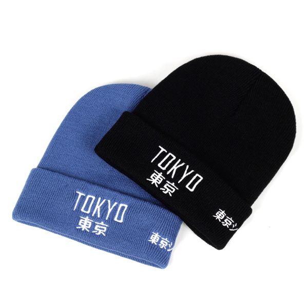 

new fashion japan harajuku embroidery wool hat autumn and winter outdoor windproof warm hats fashion wild cap personality caps
