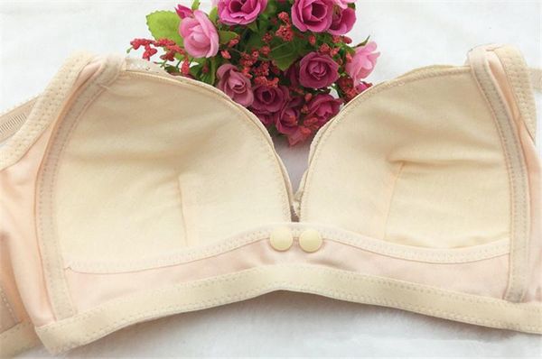

wire front closure breastfeeding maternity nursing bra pregnant sleeping bras soutien gorge allaitement underwear, White