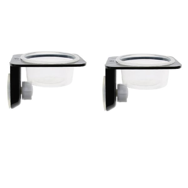 

2pcs reptile anti-escape feeding water dish & food bowl for amphibians lizard
