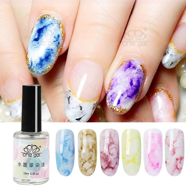 

sale watercolor ink water dyeing liquid gradient 15ml nail japanese nails gel nail 1pc marble pattern