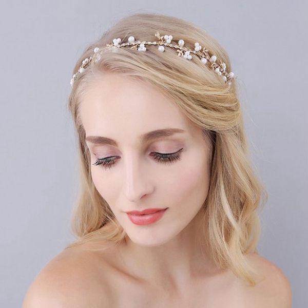 

alloy small leaf rhinestone bridal hair accessory12