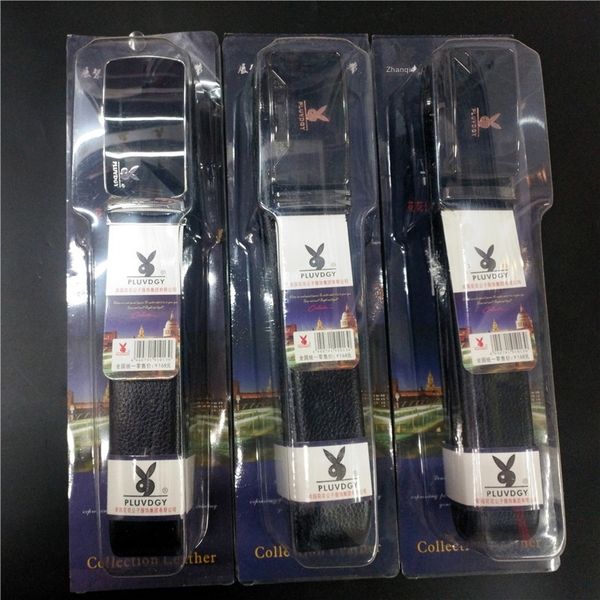 

automatic plastic box shopping mall men's automatic plastic gift box belt men's shopping mall gift belt, Black;brown