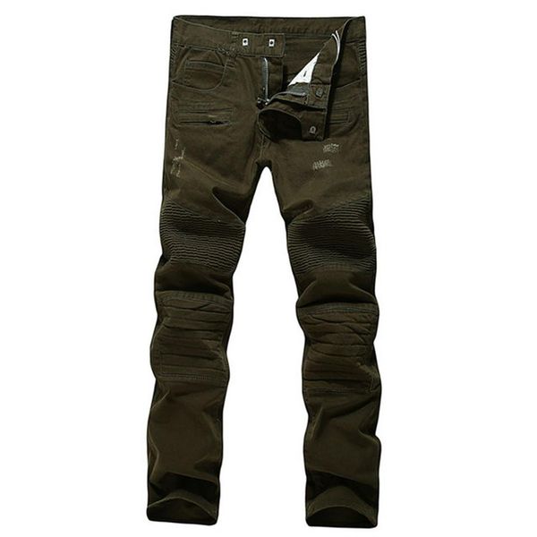 

mens designer pants mens washed hole jeans summer fashion skinny bleached pencil pants hiphop street mens jeans, Blue