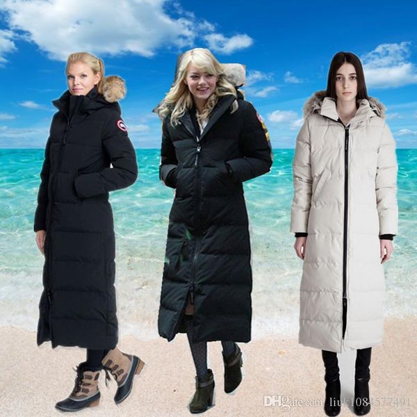 

2020 canadian outdoor thermal insulation thickened cold resistant women's coat ski goose down jacket winter size xs, Black
