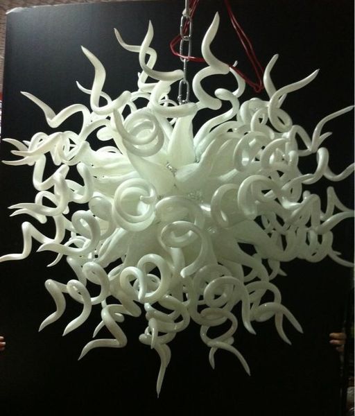 

pendant lamps wedding decoration white chandeliers ce/ul led light murano glass art hand blown-glass modern chandelier lighting
