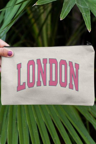 

angemiel clutch pink london portfolio hand makeup bag, Silver