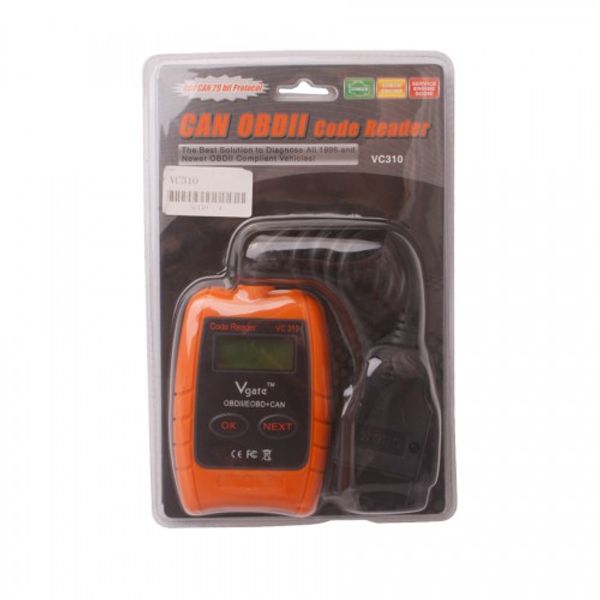 

vgate vc310 obd2 obdii eobd can auto scanner code reader & cleaner car diagnostic tool