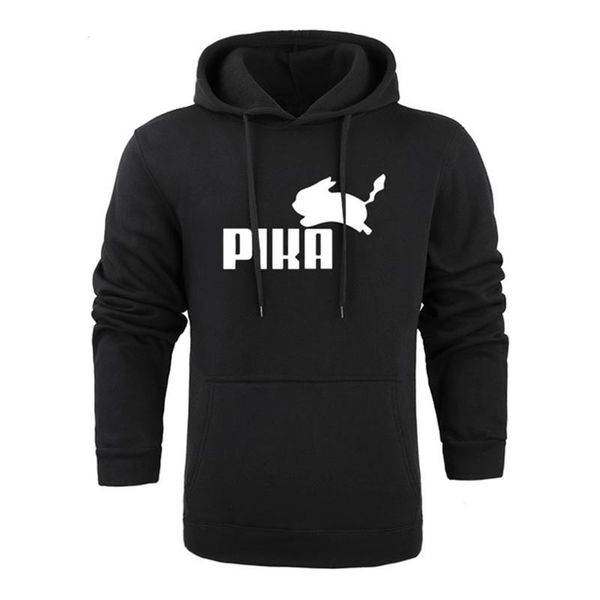 

мужчины мода случайного удобный хлопок с капюшоном мультфильм мило пикап д майка с капюшоном тонких мужской спортивной одежды бесплатной дос, Black