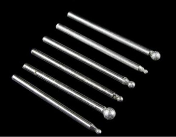 

plastic round file reamer hand drilling tool diamond file ground walnut sand head jewelry findings components pins needles d044, Silver