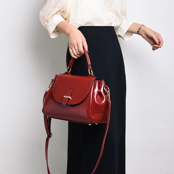 

женская сумка 2020 новая сумочка атмосфера простой моды ретро одно плечо косой ранец сумка