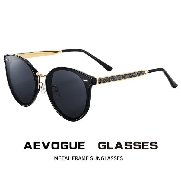 

aevogue new women fashion korean round polarized sunglasses men retro driving outdoor glasses brand design uv400 ae0834, White;black