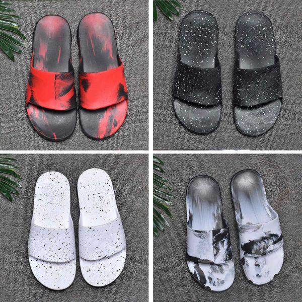 

with box flop designer sandals men women fashion tiger printing leather trek slide sandals rubber sole summer outdoor beach male slippers