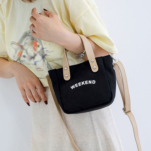 

new canvas female shoulder bag campus style girls canvas bag high qualiry women handbag crossbody bags small hand tote sac#h10