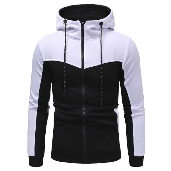 

sweatshirt mens autumn winter casual packwork slim fit sweatshirt hoodies men's zipper warm outdoor sport oct23, Black