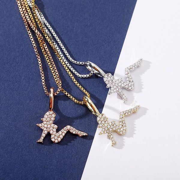 

elegant beauty shape 925 sterling silver pendant necklace beautiful cz wedding necklace for girl women