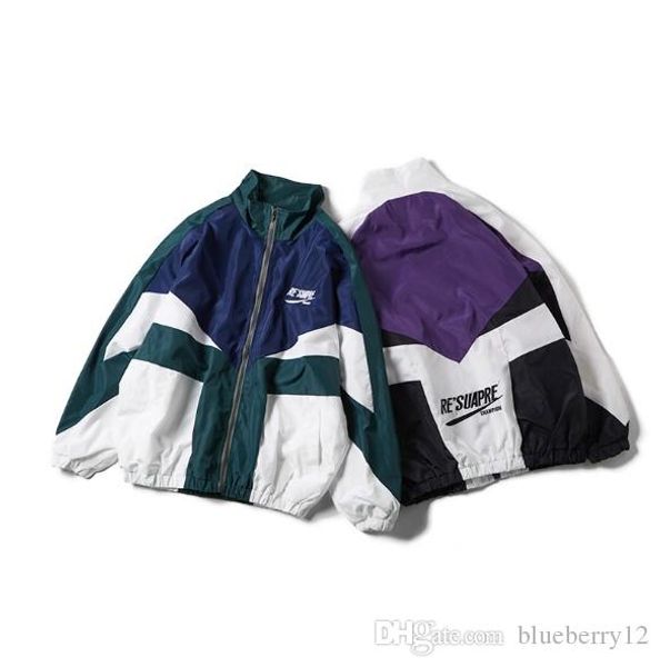 

мужская ветровка новая мода стиль street wear hip hop горячие продажи mens цвет сшивание куртки пальто m-2xl, Black;brown