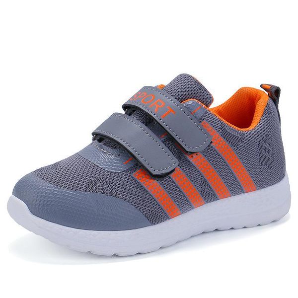 

kids shoes casual girls sneakers mesh breathable light boys sneakers school running flat non-slip children shoes sports, Black;red