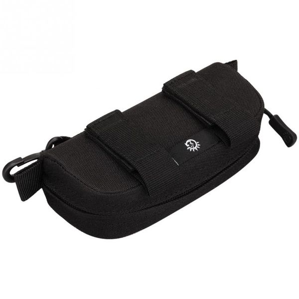 

durable waterproof lightweight waist belt pack multifunctional zipper glasses bag nylon glasses bag for men women children #917, Silver