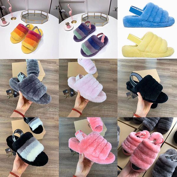 

Пух да женщины Pantoufle пушистые тапочки Pantoufles де дизайнер Hausschuhe мода роскошный диза