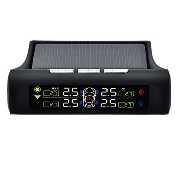 

solar/usb tire air pressure gauge meter set digital lcd display car wheel tyre diagnostic tools bx