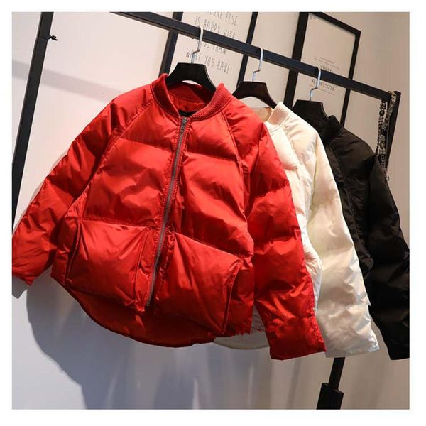 

осень зима вниз хлопка куртка женщин parka сыпучей крупногабаритная теплая толстые куртки женской повседневная длинный рукав пальто зима жен, Black