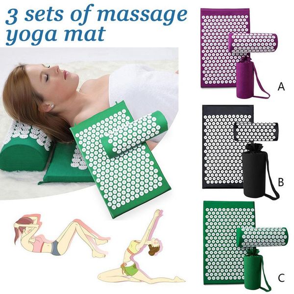 

yoga massage mat - massage pad set