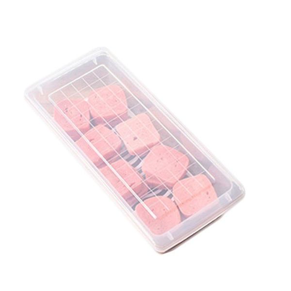 

24-10 kitchen rectangular refrigerator drain storage box plastic fruit box seal frozen storage