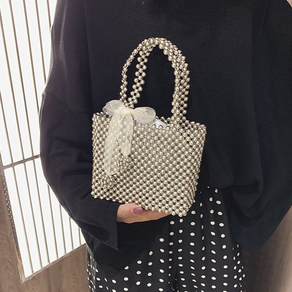 

ручной работы pearl сумка женщин сумки малый box party vintage сумки на ремне женщины top-ручки кошелек вечерние сумки серебряный