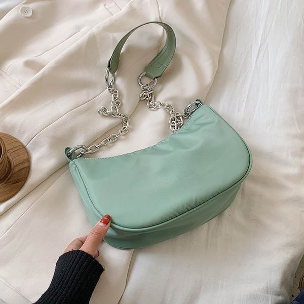 

nylon waterproof handbag women daily crossbody bag summer chain shoulder messenger bag female travel cross body