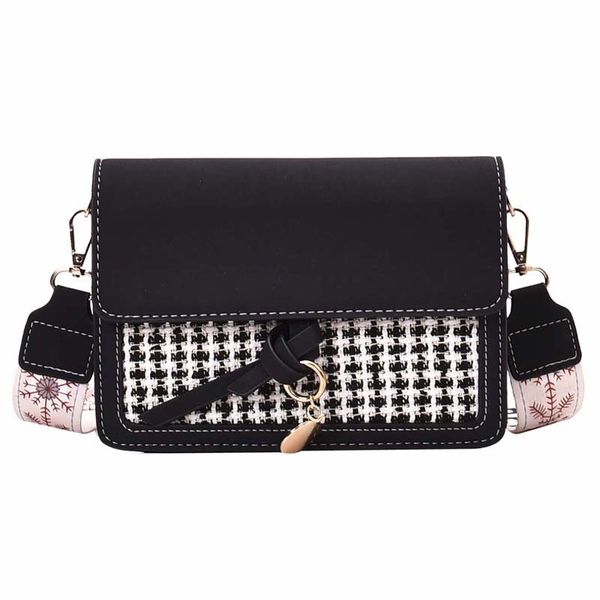 

plaid stripes women's strap handbag female shoulder bag flap evening wear clutch bags purse bags for women 2020