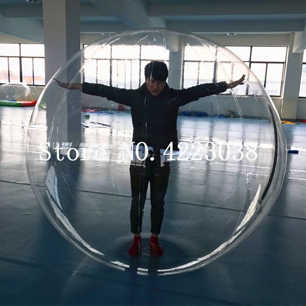 Kostenloser Versand Gute Qualität 2 m/6,6 ft Durchmesser 0,8mm PVC Aufblasbare Wasser Zu Fuß Ball/Menschliche Hamster Ball Wasser Ball
