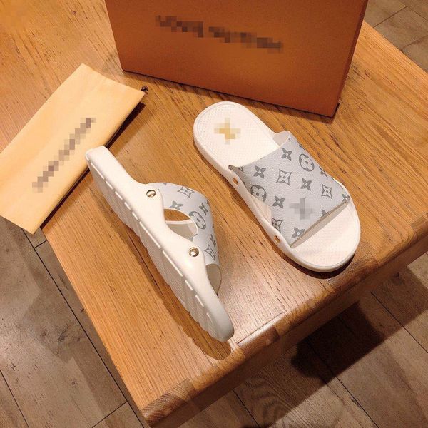 

luxurious designers mens womens summer rubber sandals beach slide fashion scuffs slippers indoor shoes, Black