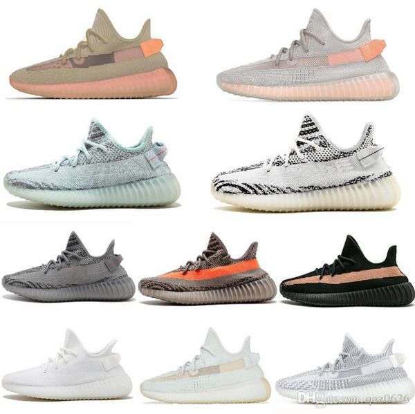 

2019 new v2 running shoes for men women zebra static black bred cream white sesame beluga designer shoes women sports sneakers 36-45