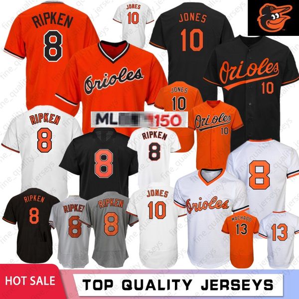 

8 Cal Ripken Jr. Baltimore Jersey Oriol 13 Manny Machado 12 Roberto Alomar 10 Adam Jones 150th Anniversary Baseball Jerseys