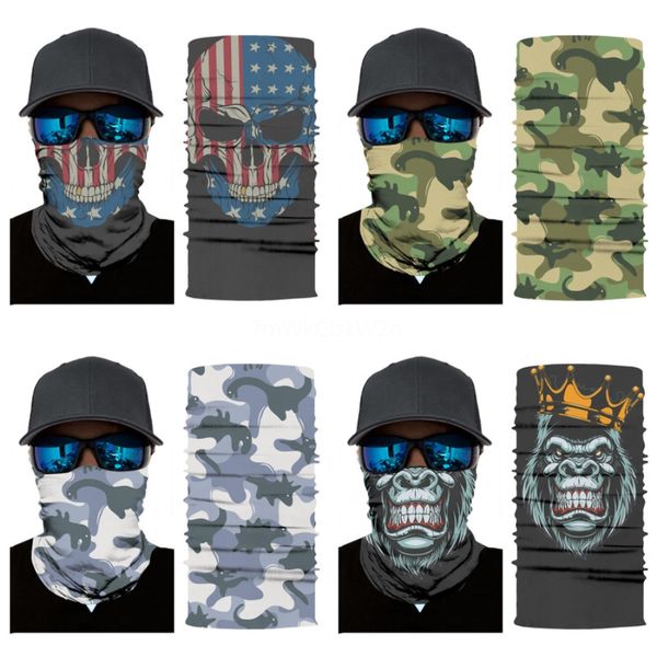 

e protective masks riding mask magic skull scarf multifunctional skull scarf neckerchief motion face mask #215#542, Blue;black