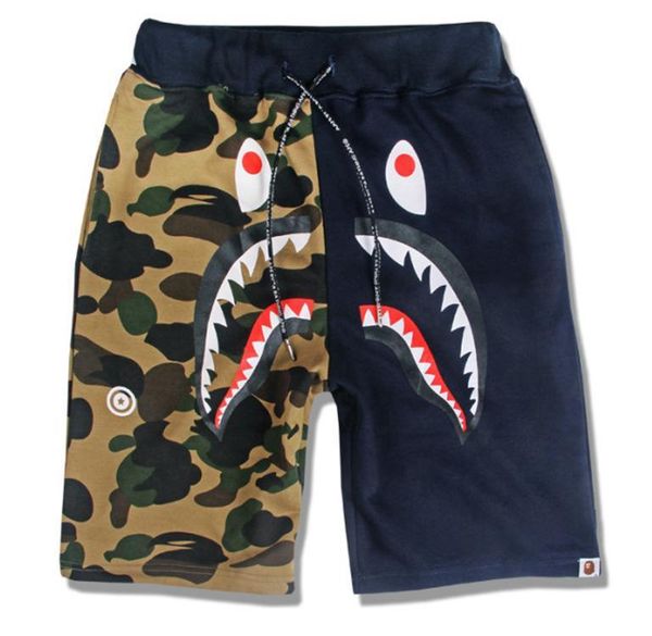 

wholesale fashion jeans ape pants men's wear off camouflage printing shorts white men's beach pants fear of god trousers sal, Black;white