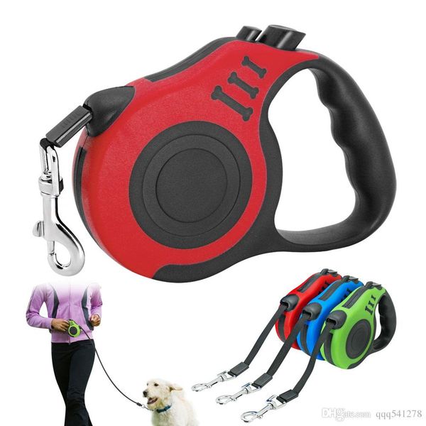 

3M/5M Retractable Dog Leash Automatic Dog Puppy Leash Rope Pet Running Walking Extending Lead For Small Medium Dogs Pet Products