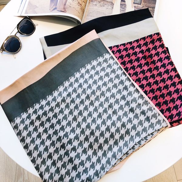 

wholesale- scarves are smooth, comfortable, versatile, fashionable, casual and silk scarves 180*90cm in various colors17, Blue;gray