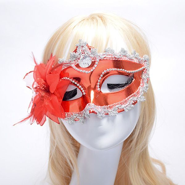 

new women costume shell flower prom mask venetian mardi gras party dance masquerade ball halloween mask fancy dress costume