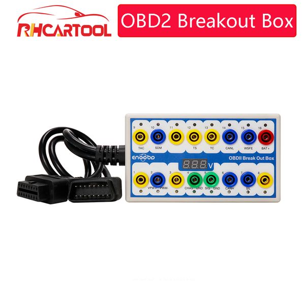 

obdii obd2 breakout box car obd 2 break out box car protocol detector auto can test automotive connector car-detector