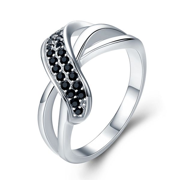 

sodrov real 100% 925 sterling silver ring finger black spinel leaf wedding rings for women sterling silver jewelry g036, Golden;silver