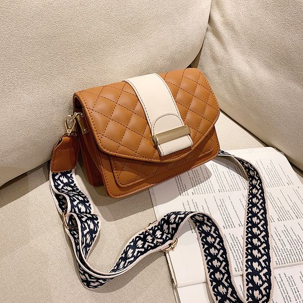 

contrast colorsmall square bag women 2019 new fashion wild small square bag korean casual shoulder diagonal cross female