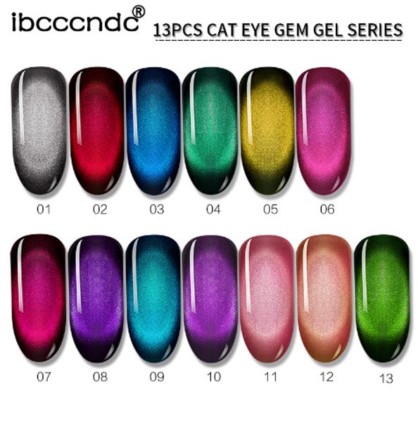 

10ml 3d cat eye gem nail polish set magnetic gel soak off nail gel polish semi vernis permanant gel varnish lacuqer gellak, Red;pink
