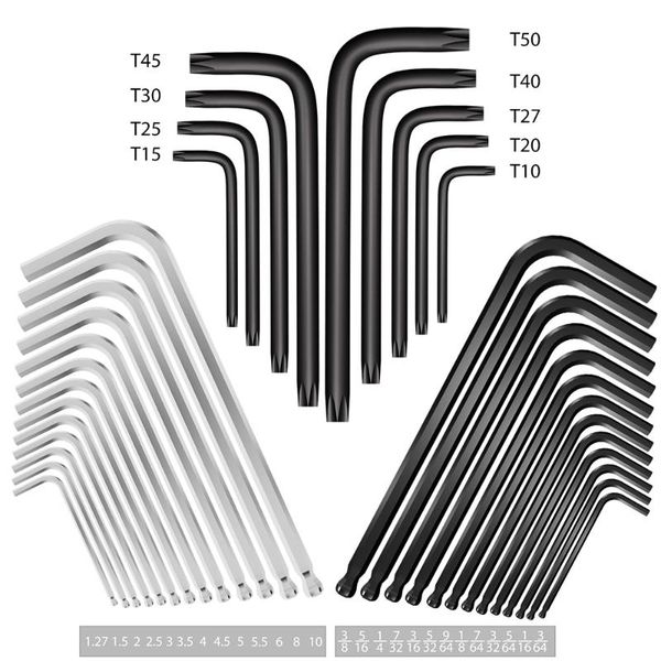 

meterk 36pcs allen wrench set long arm ball end hex key socket head screw wrench multi-size internal hexagonal spanner